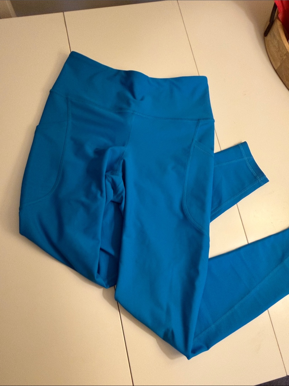 Old Navy Powersoft Blue High Rise Go Dry Leggings with Side Pockets
